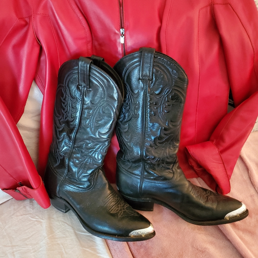 Tony Lama Black Cowgirl Boots